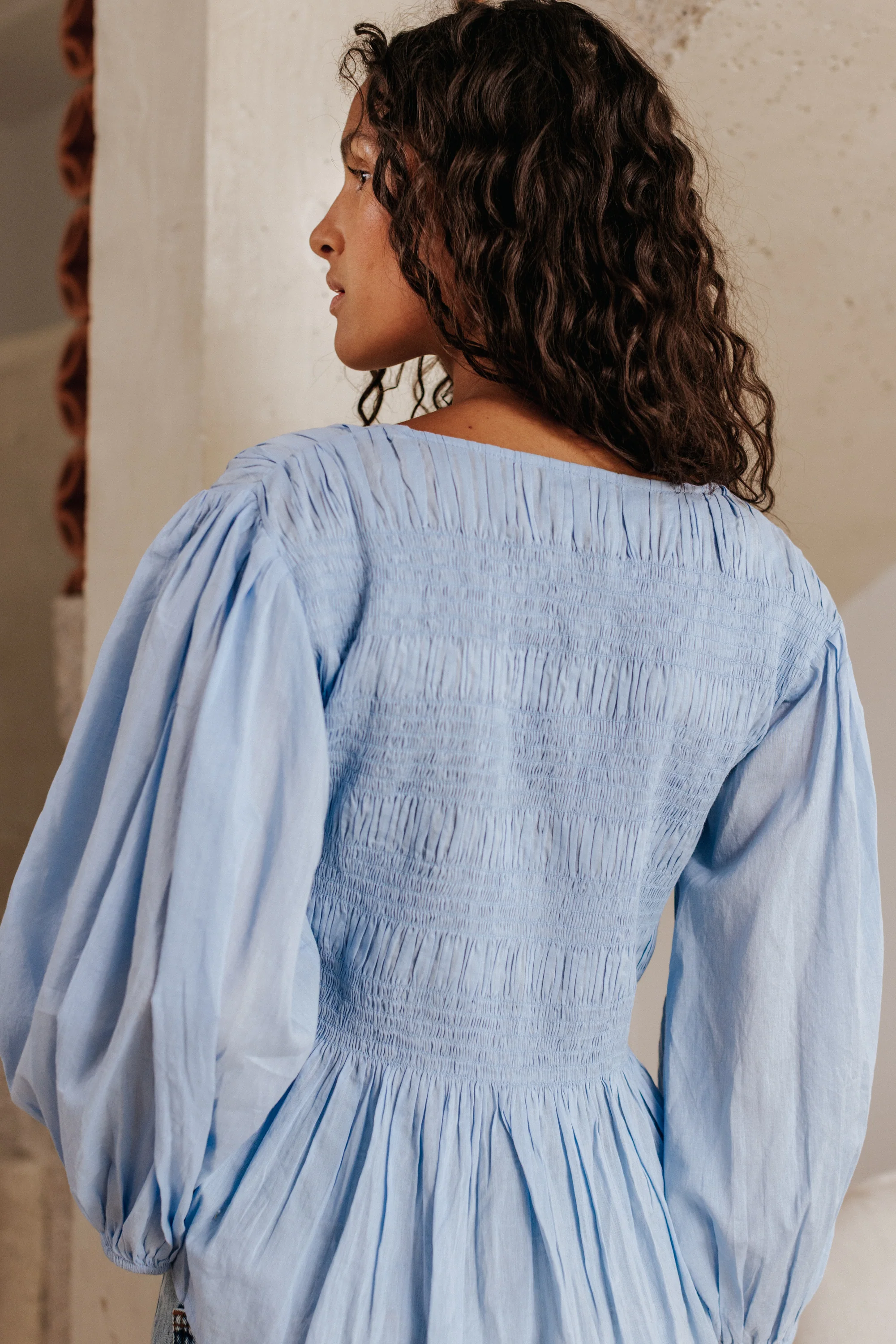 Blouse Castille bleu ciel - Image 4