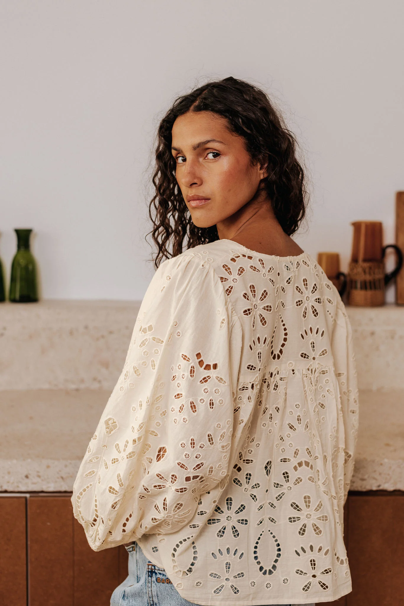 Blouse Eglantine beige - Image 4
