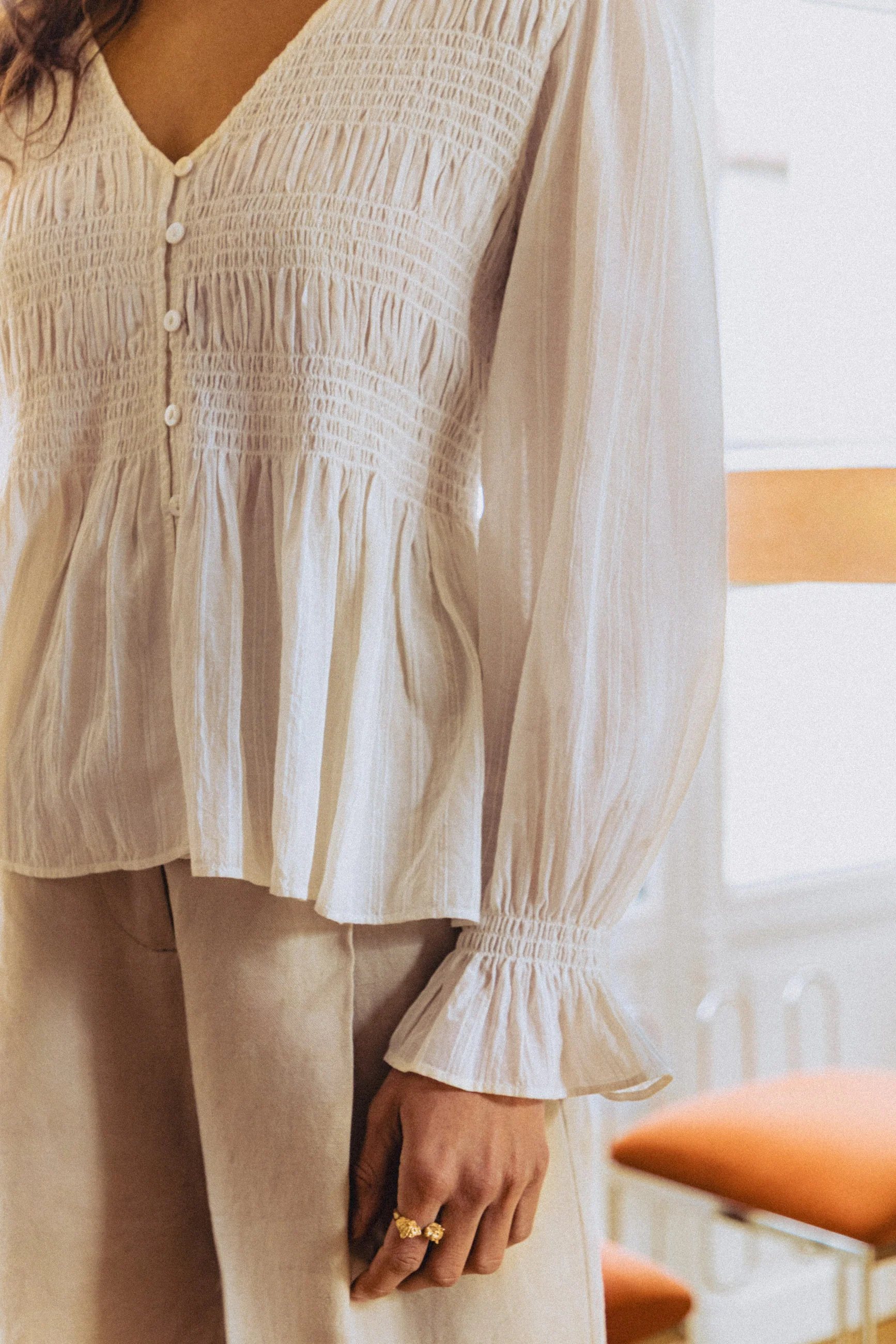 Blouse Léna blanche - Image 3