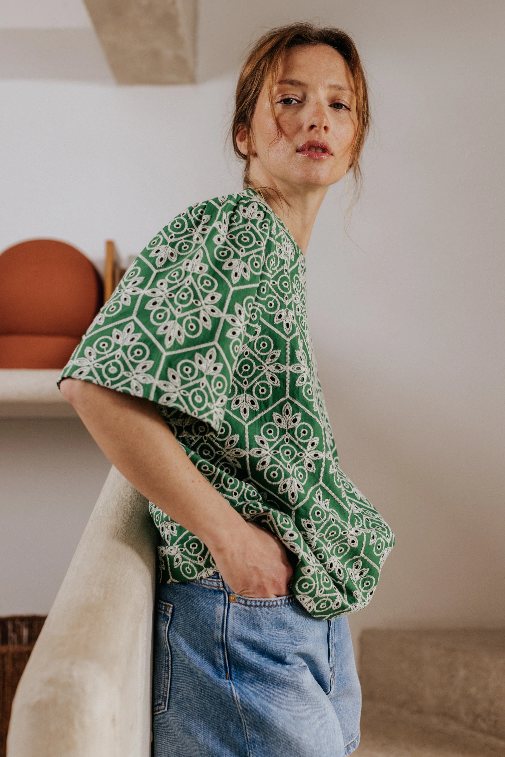 Blouse Maureen verte - Image 3