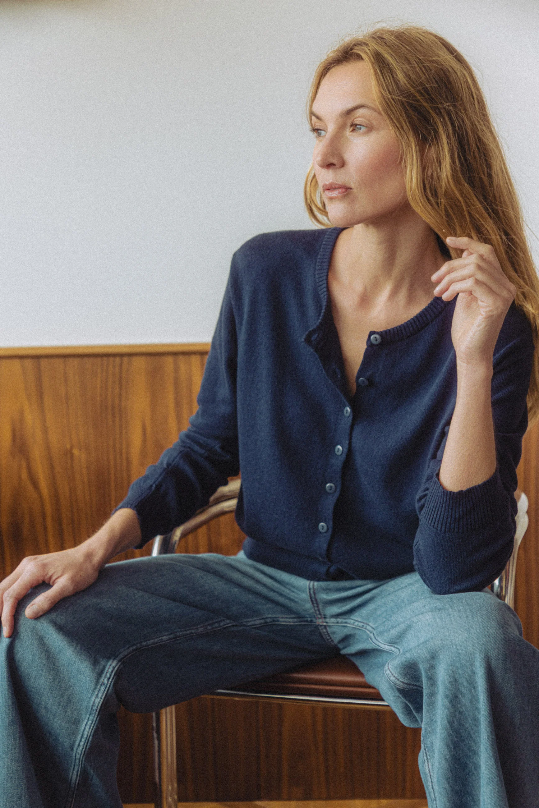 Cardigan Melchior marine - Image 4