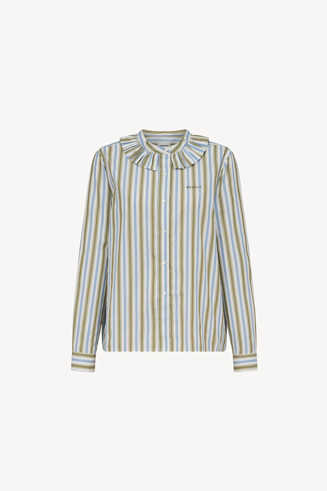 Chemise Amelia rayures kaki - Image 4