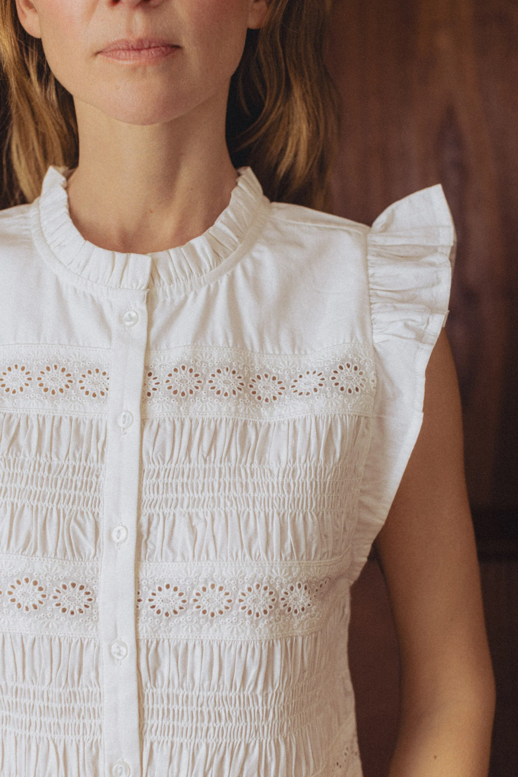 Blouse Emilie blanche - Image 3