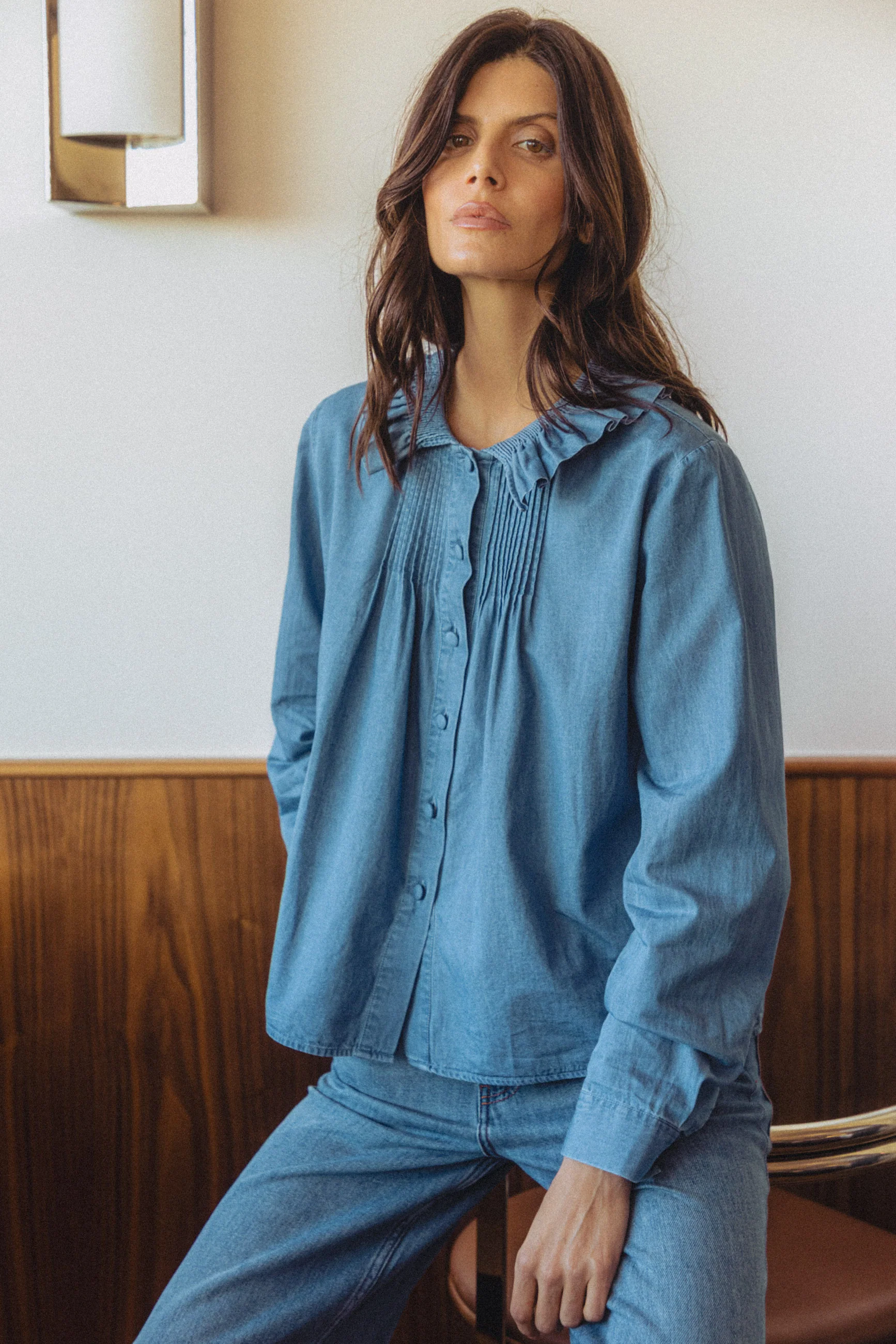 Chemise Hopy medium blue - Image 3