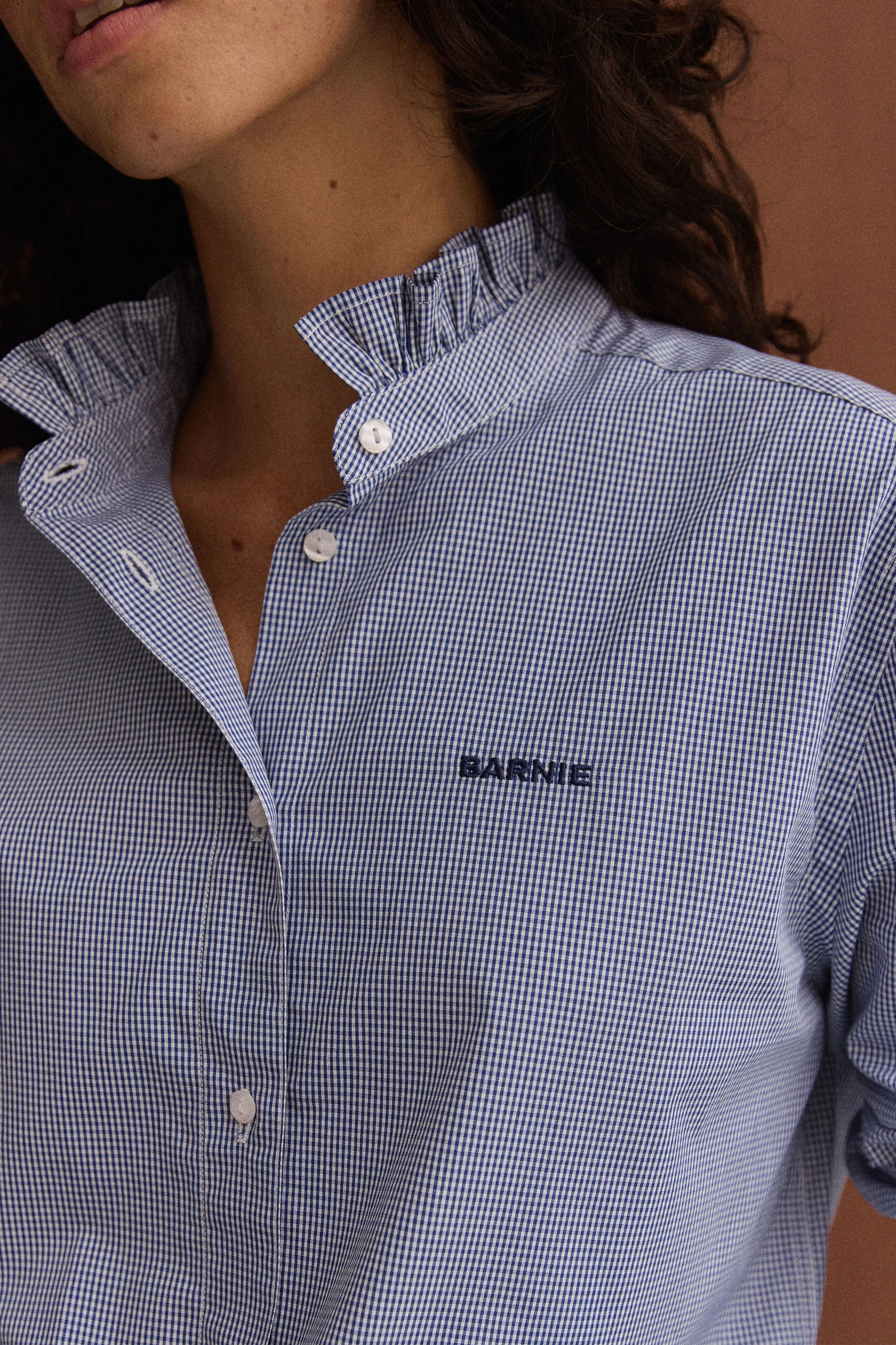Chemise Jasmine vichy bleu - Image 3