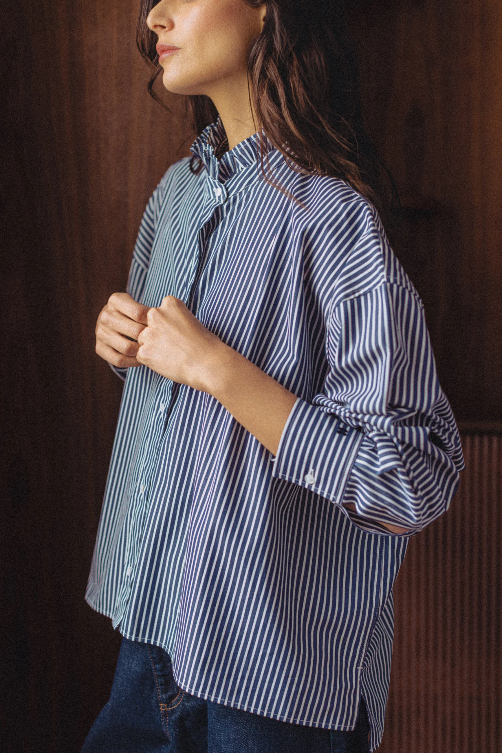 Chemise Jenny Boy rayures marines - Image 4
