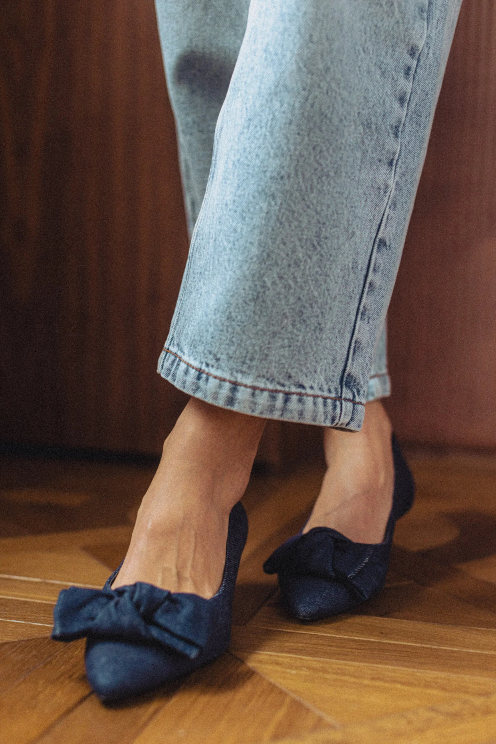 Escarpins Phoebe denim bleu foncé - Image 3