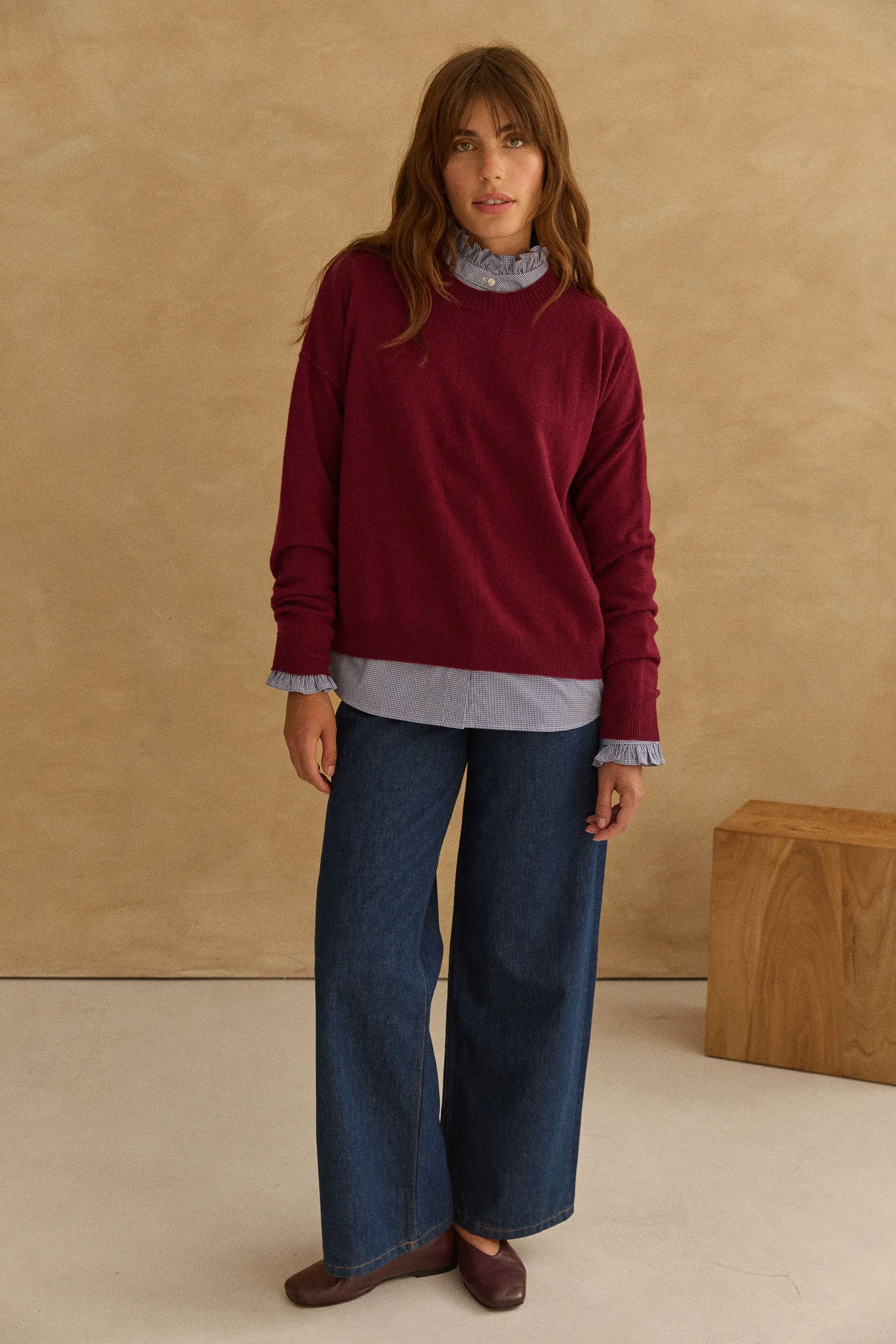 Pull Albane bordeaux - Image 4