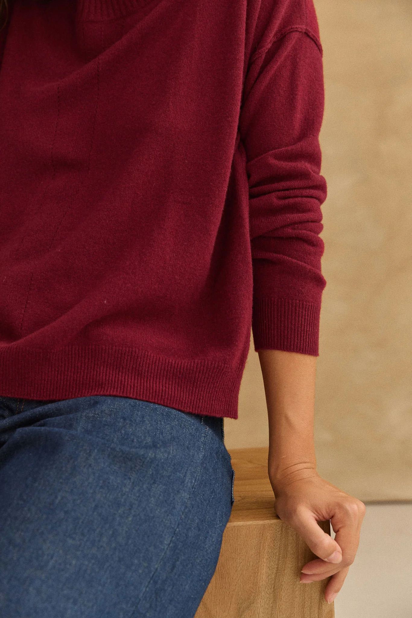 Pull Albane bordeaux - Image 5