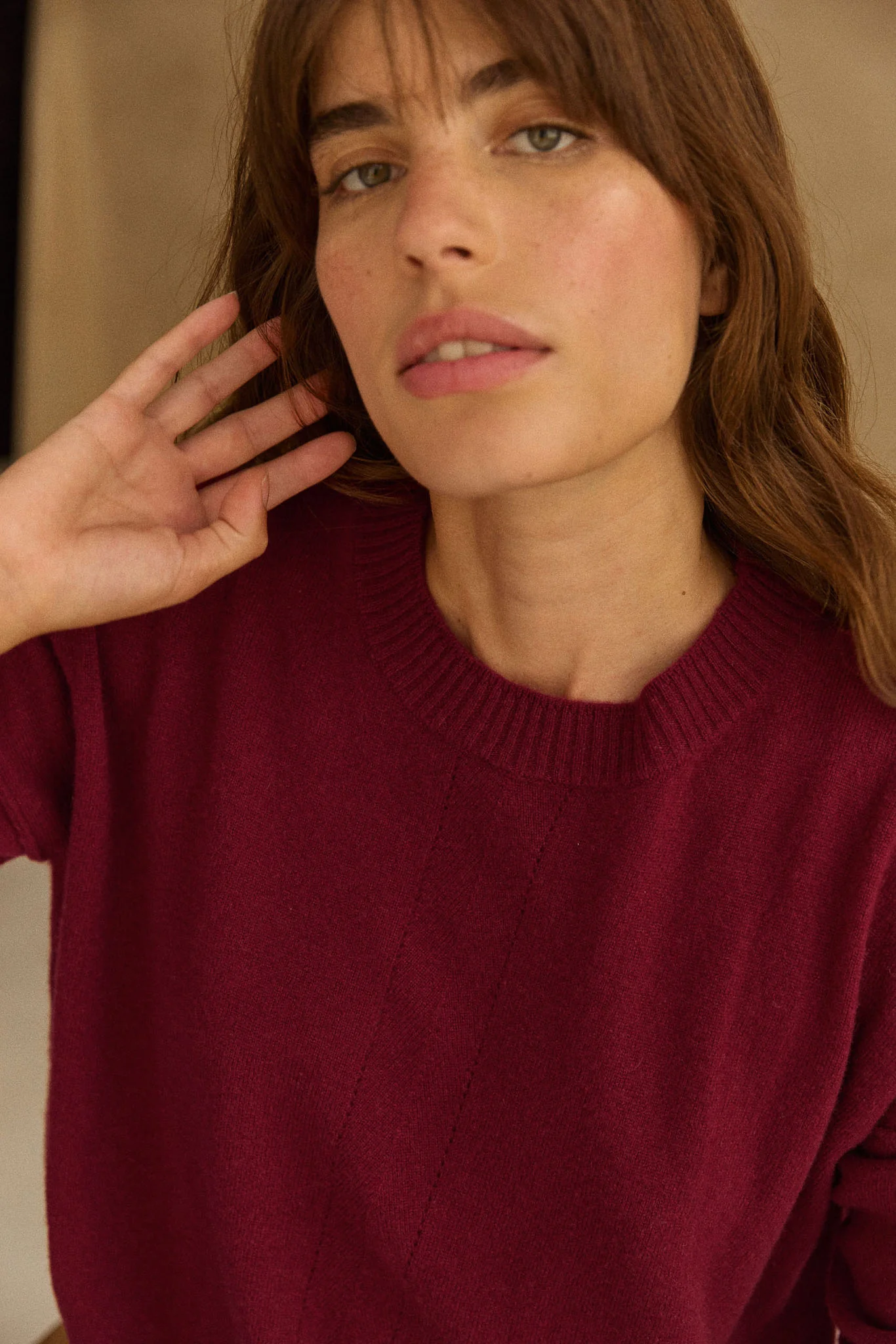 Pull Albane bordeaux - Image 6