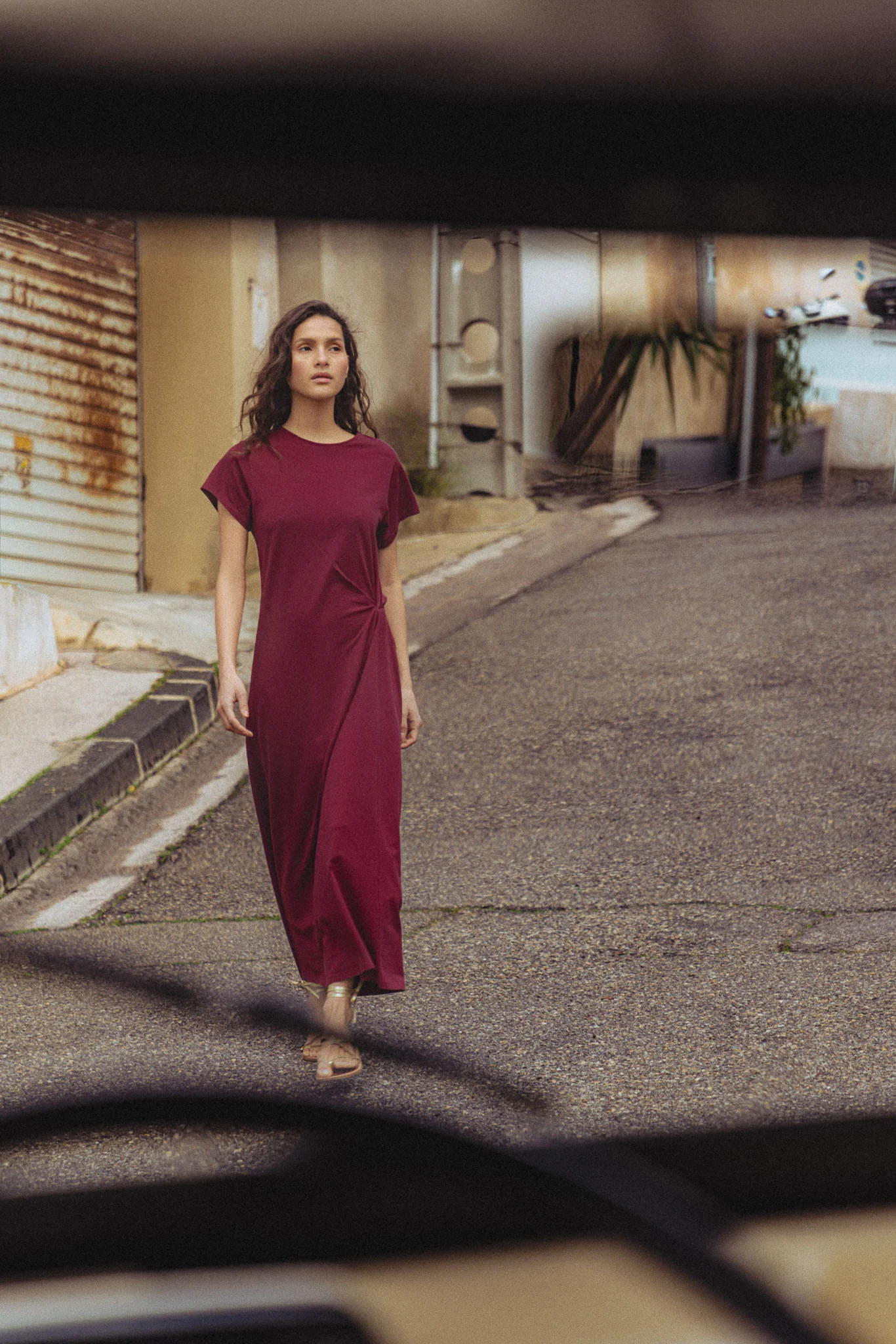 Robe Lucie bordeaux - Image 4