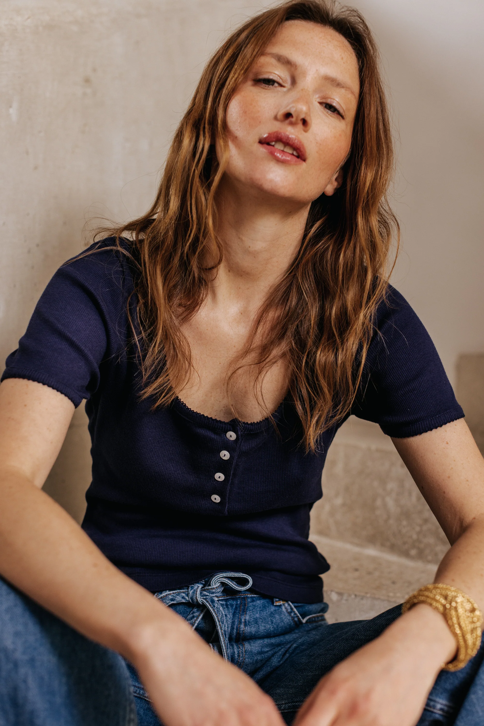 T-shirt Clara marine - Image 3
