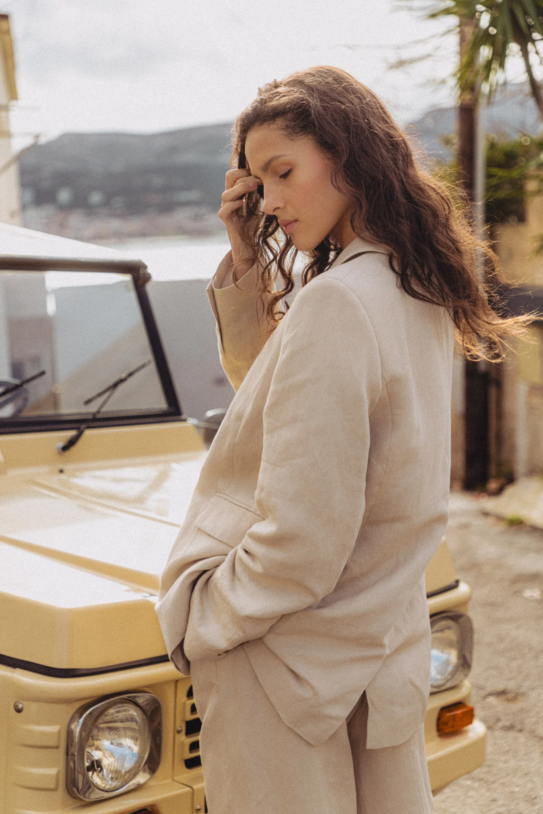 Veste blazer Jill beige - Image 4